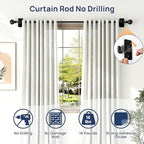 ENJOYBASICS No Drill Curtain Rods - Image 5
