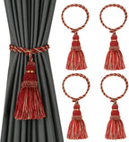Fenghuangwu 4 Pack Curtain Tie Backs Rope Tassels by fenghuangwu