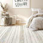 Nakagishi 10x12 Area Rug Living Room: Washable Boho Large Neutral Modern Soft - Image 6