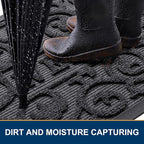 Smiry Welcome Door Mat Outside Entrance, Heavy Duty Trap Dirt and Moisture Easy - Image 3