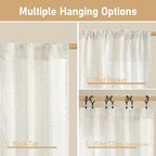 LAMIT 68 inch Length Linen Curtains - Image 3