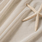 FMFUNCTEX Linen Sheer Curtains for Bedroom, Taupe Curtains 96 inches Long for - Image 5