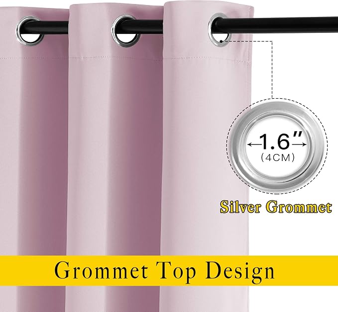 NICETOWN Room Darkening Grommet Curtain Panels - Image 2