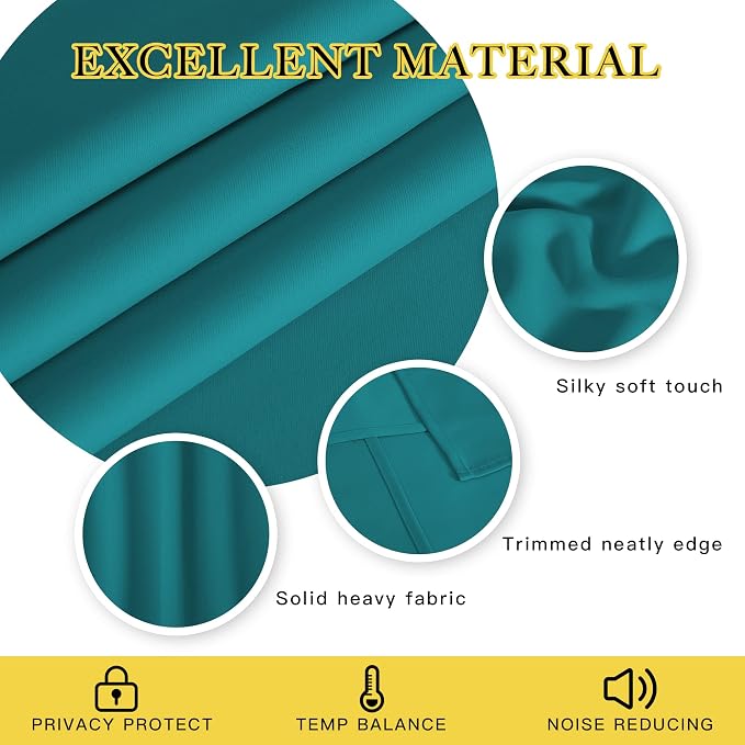 NICETOWN Blackout 78 inch Curtains - Image 4