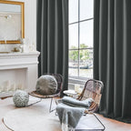 Deconovo Blackout Curtains, Thermal Insulated, W42 x L84 2 Panels, Back Tab - Image 4