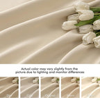 MIULEE Cream Beige Back Tab Light Blocking Curtains 78 Inch Length 2 Panels Set - Image 8