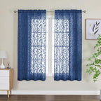OWENIE Furman Sheer Curtains 63 inch Length by OWENIE