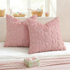decorUhome Easter Bunny Pillow Covers 20x20 Inch Set of 2, Soft Plush Faux Wool - Image 5