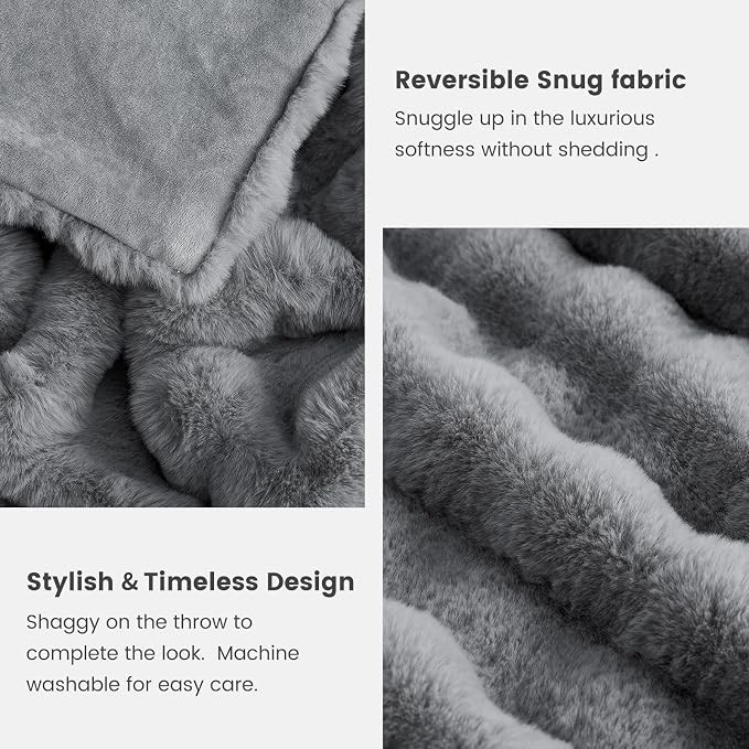 Cozy Bliss Faux Fur Throw Blanket - Image 5