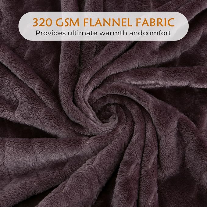 TOONOW Fleece Blanket Super Soft Cozy Throw Blanket 50" x 60", Lightweight - Image 4