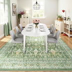 Lofus 9x12 Area Rug for Living Room, Light Green Washable Area Rugs - Image 6