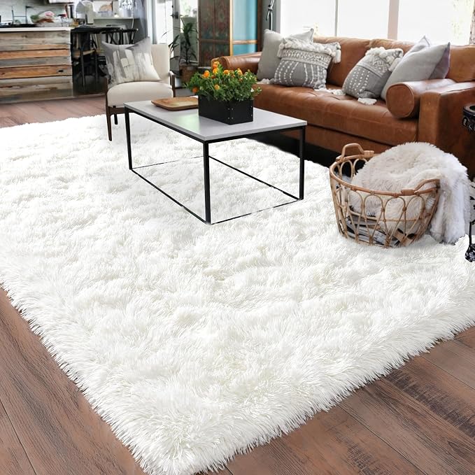 Rugs for Living Room 6x9, Soft Shaggy Modern Shag Area Rug for Bedroom - Image 8