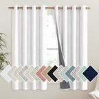 NICETOWN 100% Absolutely Blackout Linen Curtains by NICETOWN