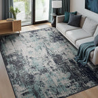 Washable Area Rugs 5'x7' Non-Slip Modern Abstract Soft by RELEANY