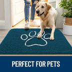 OLANLY Dog Door Mat for Muddy Paws 59x24, Paw Print Design, Absorbs Moisture - Image 6