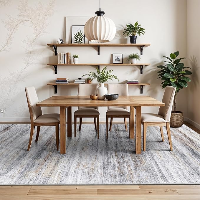 6x9 Area Rug for Living Room: Non-Slip Washable Rugs for Dining Room Bedroom - Image 3