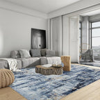 9x12 Area Rugs Washable Rug: Modern Abstract Living Room Rug Soft Anti-Skid - Image 3
