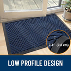 OLANLY Front Door Mat Outside Entrance 35x23, Heavy Duty Sturdy Natural Rubber - Image 4