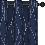 Deconovo Navy Blue Curtains, 42 x 72 Inch, Thermal Insulated Soundproof Privacy by Deconovo