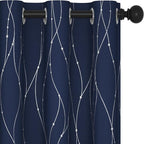 Deconovo Blackout Curtains, Thermal Insulated Noise‑Reducing Grommet Drapes by Deconovo