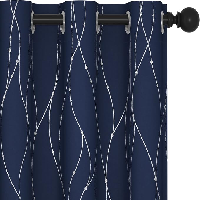 Deconovo Blackout Curtains, Thermal Insulated Noise‑Reducing Grommet Drapes by Deconovo