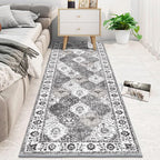 HEBE Hallway Runner Rug 2'x6' Washable Vintage Distressed Area Rugs Non Slip - Image 6