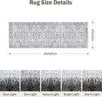 2x6 Hallway Washable Runner Rug - Image 2
