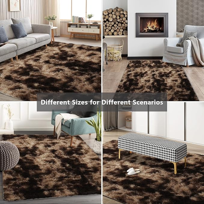 Shag Area Rugs for Bedroom Living Room, 6X9Ultra Soft Fluffy Area Rugs for Dorm - Image 8