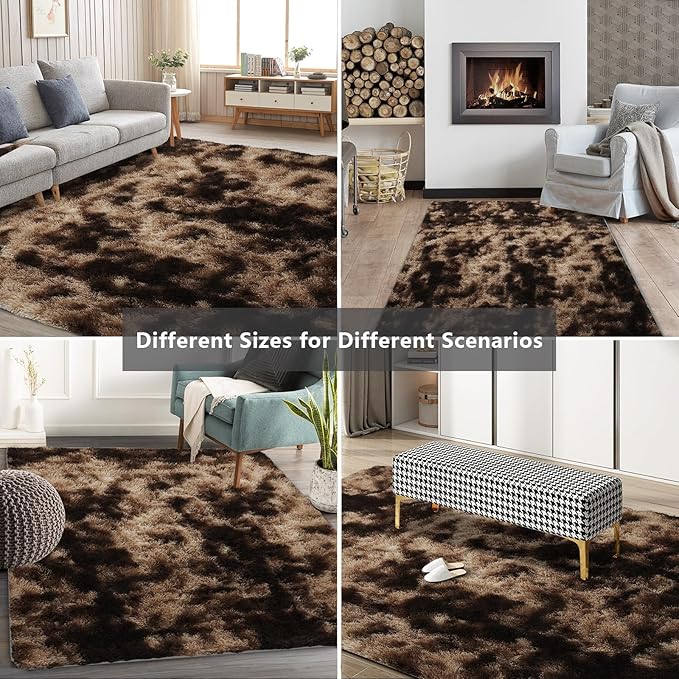Shag Area Rugs for Bedroom Living Room, 5X8 Ultra Soft Fluffy Area Rugs for Dorm - Image 8