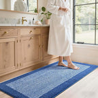 70x24 Long Bathroom Rugs Washable Non Slip, Soft Absorbent Quick Dry Mats - Image 3