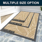Colorxy Waterproof Doormat, Sturdy Natural Rubber Front Indoor Mat, Non Slip - Image 7