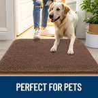 OLANLY Dog Door Mat for Muddy Paws 47x20, Absorbs Moisture and Dirt, Absorbent - Image 6
