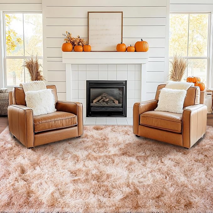 Pionblank Large Rug for Living Room 6x9 Feet, Modern Soft Shag Area Rug - Image 3