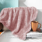 Exclusivo Mezcla Plush Fuzzy Fleece Bed Blanket Twin Size, Super Soft, Fluffy - Image 6