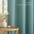 NICETOWN Greyish Blue Linen Curtains - Image 3