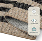 Lahome Enfys Modern Geometric Easy Jute Dining Room Rug, 5x7 Modern Rugs - Image 5