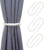 Curtain Tiebacks Ropes, Ivory White by HIASTRA