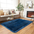 EasyJoy Ultra Soft Fluffy Shaggy Area Rug Faux Fur Rug Chair Cover Seat Pad by EasyJoy