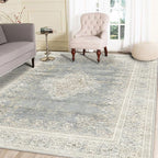 8x10 Area Rug Non Slip Boho Large Rug Entryway Indoor Mat Machine Throw Bedside - Image 2