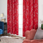 Deconovo Christmas Red Curtains, Soundproof Curtain, 52 x 95 Inch Long - Image 4