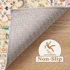 SERISSA Boho Rugs for Entryway, 2x3 Light Yellow Entryway Rug Non-Slip Washable - Image 3