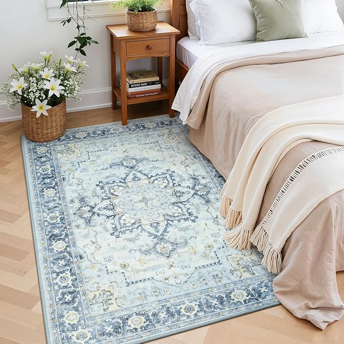 Lofus 3x5 Area Rugs for Entryway, Machine Washable Small Living Room Area Rug - Image 4