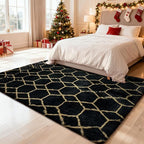 Shag Area Rug for Bedroom 5x8, Fluffy Area Rugs for Living Room, Geometric Soft - Image 6