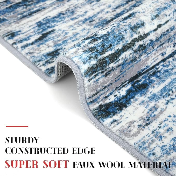 Lansny Modern Abstract Runner Rug 2.6x18 - Image 5
