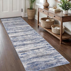 KOZYFLY Modern Abstract Washable Rug Runner 2x8 Hallway Runner Rug Non-Slip by KOZYFLY