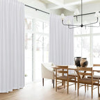 RYB HOME Extra Long Linen Sheer Curtains 108 inches Long, W 52 x L 108 inches - Image 7