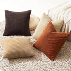 MIULEE Boho Farmhouse Throw Pillow Covers 18x18 Inch Set of 4 Rustic Mordern - Image 4