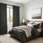 Topfinel Extra Long Grey Linen Blackout Curtains 120 inches Long Thermal - Image 2