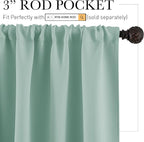 RYB HOME Short Blackout Curtains - Image 2