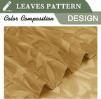 Lecloud Leia Dark Gold Sheer Kitchen Curtains 30 Inch Length 2 Panels, - Image 9